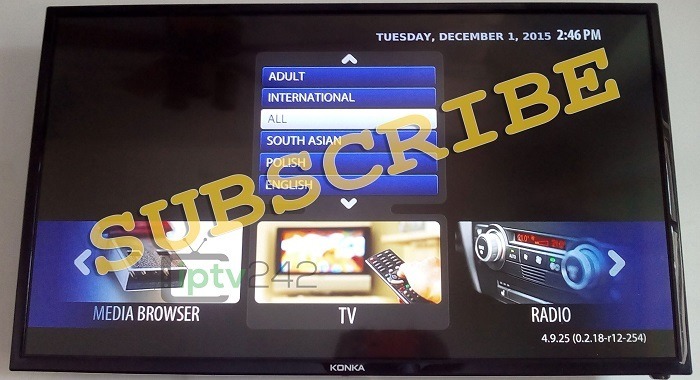 Subscribe to the iptv euro pack